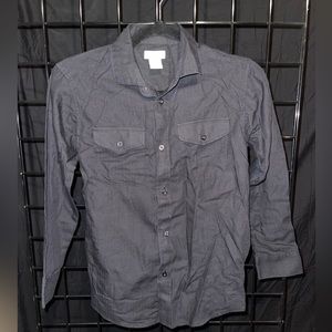 IZOD Boys Black button down shirt